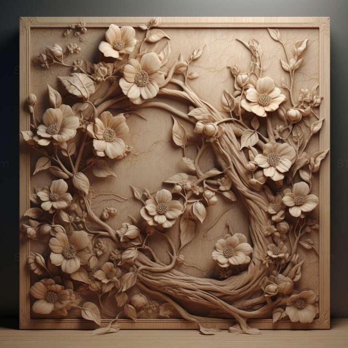 Patterns and decorations (st Japonica 1, PATTERN_2173) 3D models for cnc
